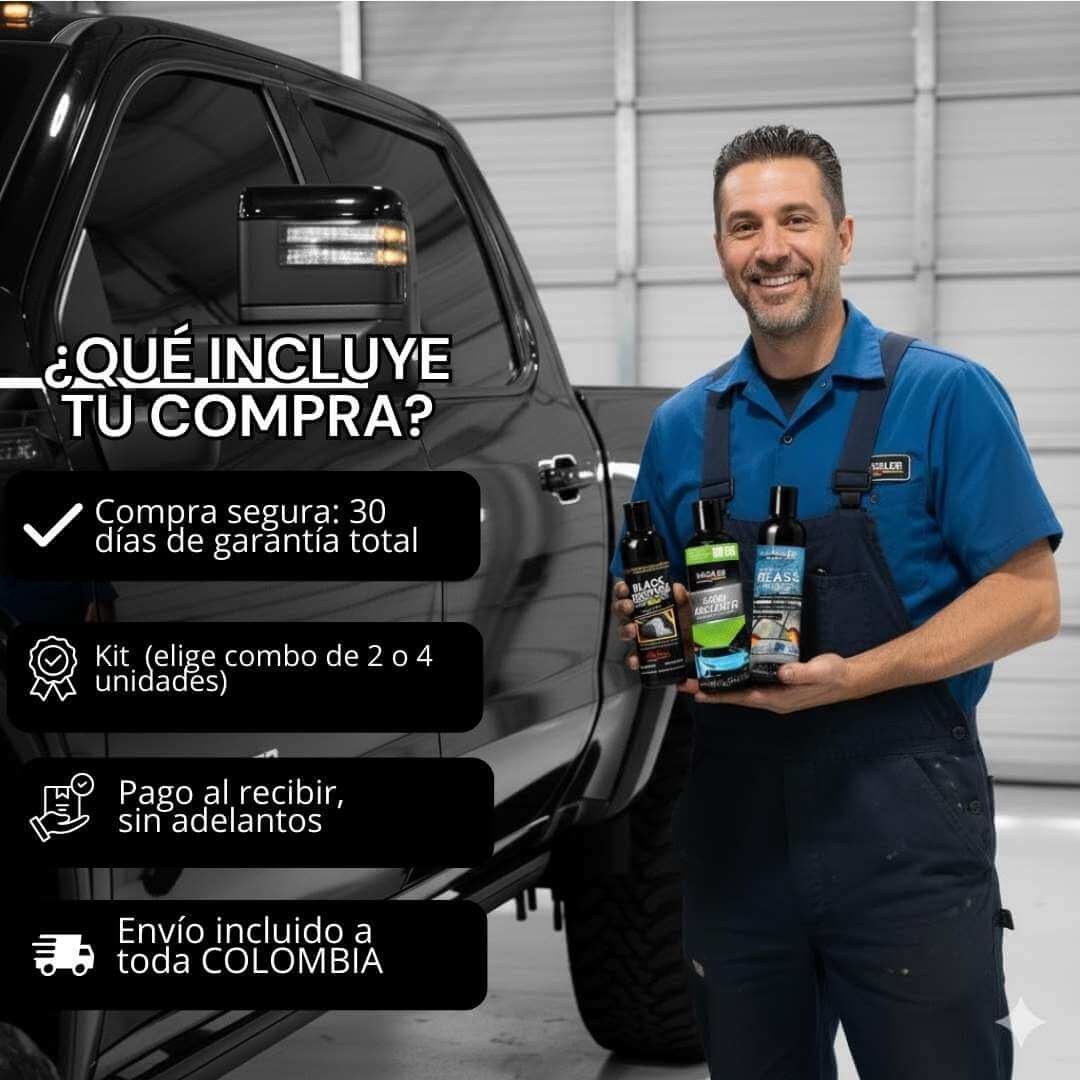 Kit Detailing Autos Hassler: Tecnología Alemana en Detallado Automotriz Profesional (x1 Restaurador Partes Negras, x1 Cera Repelente Agua, x1 Sellador Videos Repelente Agua)